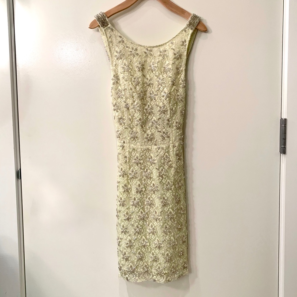 Topshop Beaded Lace Mini Dress